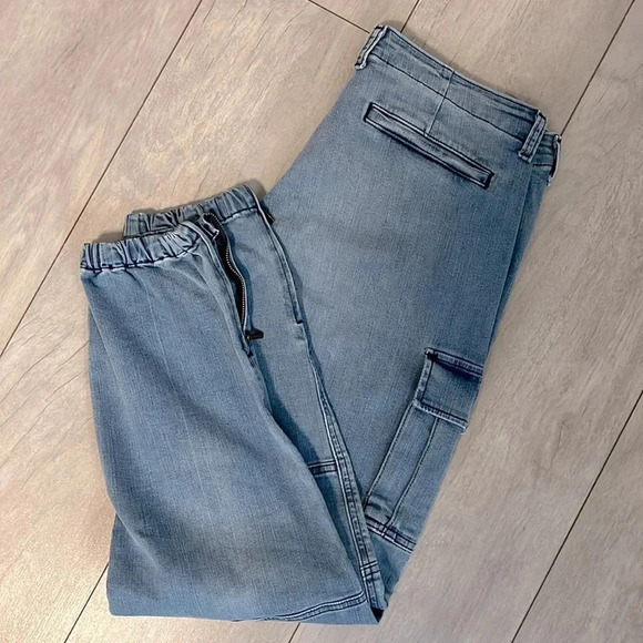 MK  Cargo Vintage Wash Denim Jeans, Size 12 - Picture 3 of 11